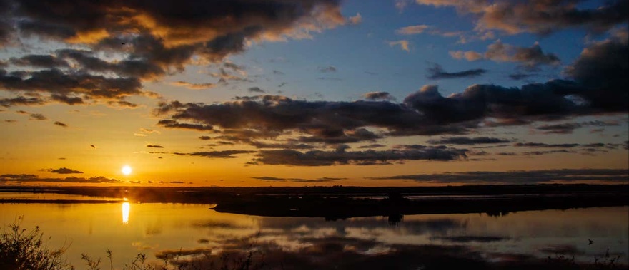 Paseo en barco por la ría de Punta Umbría al atardecer desde Huelva