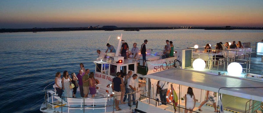 Paseo en barco por la ría de Huelva al atardecer desde Mazagón Foto galería 2