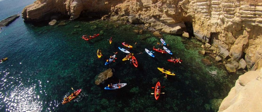 Kayak en las negras (Cabo de Gata) Foto galería 4