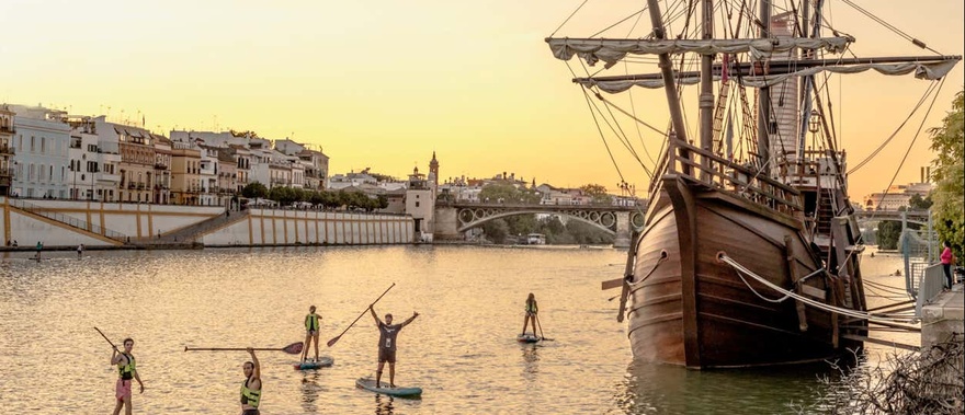 Alquiler de equipo de paddle surf en Sevilla Foto galería 1