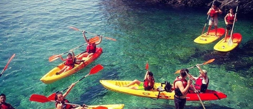 Kayak y snorkel en la playa de La Rijana Foto galería 1