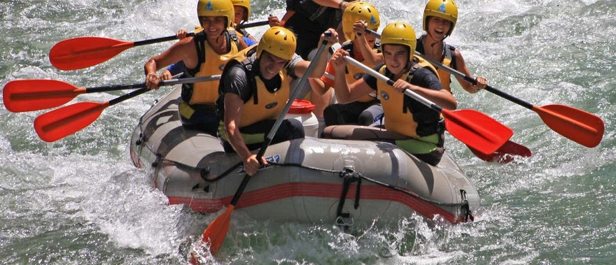 Rafting en el río Guadalquivir