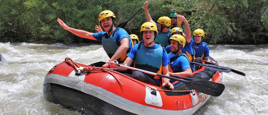 Rafting en el río Genil