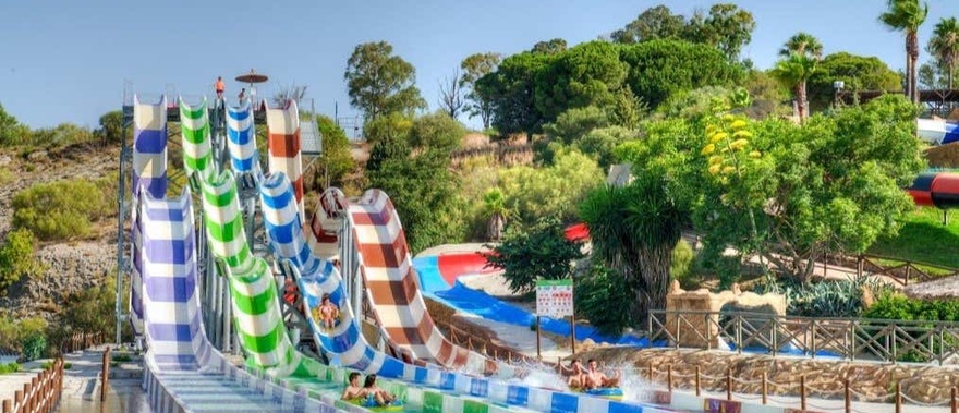 Entrada a Aqualand Bahía de Cádiz