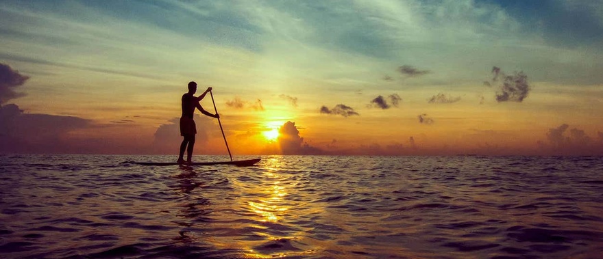 Paddle surf al atardecer en Marbella Foto galería 2