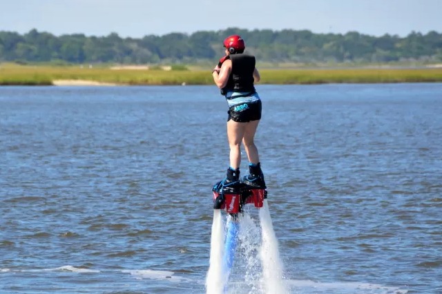 Flyboard en el rio Guadiana (Huelva)